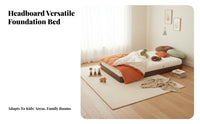 Independence-Fostering Floor Bed Solid Wood Construction Independence-Fostering Bed Frame High-Grade Grade Oak children's Furniture for Young Children