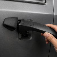 Exterior Door Handle Textured Outer Door Handle Hardware Black Molded for Mechanics