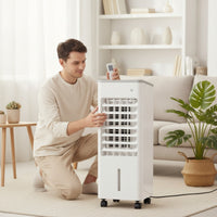Slim Portable Evaporative Air Cooler Compact Portable Air Cooler for Small Rooms, Office