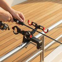 Fishing Rod Holder with Clamp Heavy-Duty Clamp-on Rod Holder Stable Hardware for Anglers
