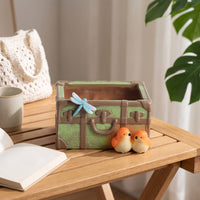 Suitcase Planter Whimsical Suitcase Flower Pot Compact Planter for Bookshelf