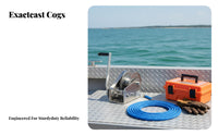 Boat Trailer Winch Hand Crank Winch Heavy-Duty for Workshops, Garages