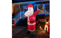 Christmas Inflatable Santa Easy to Install Inflatable Santa Figure Festive Yard Decoration for Lawn