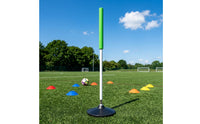 Spring-Loaded Basketball Rebound Pole Weighted Rebound Pole with Foam Rod Flexible Basketball Training Obstacle Impact-Absorbing for Coaches, Dribbling Exercises, Agility Practice