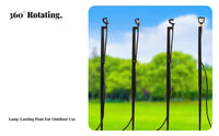 Ground Stake Micro Sprinkler Water Saving 360 Degree Rotating Mister Wide Coverage Micro Misting Nozzle for Gardeners, Homeowners, Farm, Nursery, Yard