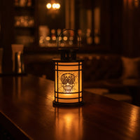 Halloween Lantern Gothic Lantern with Hanging Loop Lanterns Decorative Indoor for Party Hosts, Haunted House, Home Decor