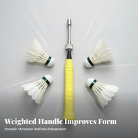 Badminton Swing Instructor Portable and Lightweight Badminton Power Practice Stick Racket Swing Practice Aid Long-Lasting