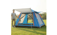 Waterproof Instant Camping Tent Mosquito Netting Automatic Quick-Setup Tent Sun Protection Portable Outdoor Shelter Spacious Interior for Families, Kids, Picnic, Beach