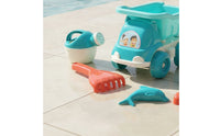 6 Pieces Colorful Sand Toy Set with Dump Truck Easy to Clean Beach Dump Truck Set Safe Watering Can with Sand Toys Sturdy for Toddlers