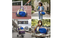 Multi-Pocket Racket Bag Roomy Duffel Bag with Shoulder Strap Adjustable Duffel with Shoulder Straps Structured for Athletes