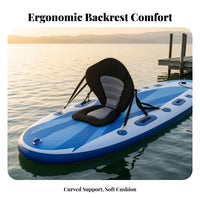 Detachable Kayak Seat with Backrest Easy to Install Padded EVA Foam Boat Cushion Non-Slip Design Padded Kayak Seat for Canoeists, Kayaking, Canoeing