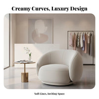 3 Pieces Light Luxury Shell Armchair and Table Set Modern & Design Reception Seating Textured Upholstery Room Furnishing for Interior Designers, Business Owners, residential property owners, spa and wellness center, Bcompleteique