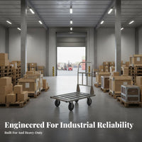 Foldable Base Cart High Load Capacity Steel Push Cart Sturdy Construction Flatbed Hand Truck for Movers, Office Workshop, Stockroom, Garage