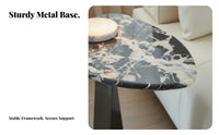 Minimalist aesthetic Irregular Stsingle Top Table Modern Design Living Room Furniture Creative Shape Accent Piece space-saving Size for Homeowners, Apartment Dwellers, Bedroom, Small Spaces, Reception Area, Office