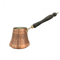 Copper Cezve Tinned Inside Turkish Coffee Pot Copper Coffee Pot Tin Lined Cookware Metal Hanging Loop for Direct Flame