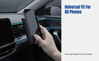 Car Phone Holder, Metal Hook, Air Vent Mount, 360° Rotating Magnetic Stand, Universal Navigation Support, One-Hand Operation