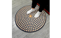 Wooden Foot Wood Construction Foot Round Wooden Reflexology Board for Office Workers, Seniors, Under Desk