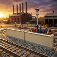 Model Railway Wall Panel Textured Diorama Fence Rectangular for Hobbyists