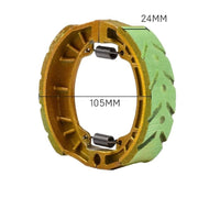 Asbestos-Non-Asbestos Motorcycle Brake Shoe Wear-Resistant Vehicle Part Grooved Surface