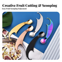 Tropical Fruit Uncover Er Easy to Operate Tropical Fruit Uncover Er Spoon Kitchen Utensil Long-Lasting Multifunctional