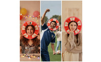 Lightweight Fortunate Wheel Hat Portable Novelty Hat with Face Opening Soft Headwear Comfortable for Performers, Photo Booths