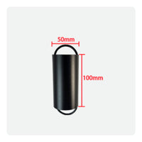 Rain Chain Decorative Rain Chain with Cylindrical Cups Downspout Replacement Aluminum Alloy Gutter Accessory Black