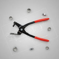 Tight Space Reach Exhaust Hanger Removal Pliers Non-Slip Grip Exhaust Rubber Hanger Pliers Ergonomic Handles Labor-Saving for Mechanics, Auto Repair Workers, Garage