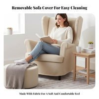 Highposterior side Chair Nordic design Armchair Retro Design Home Seating for Readers, Homeowners, Living Room, perusing corner, Bedroom