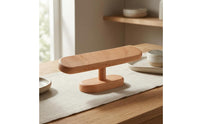 Rounded Edges Crossbar Jewelry Stand Wooden Bracelet Stand Stable Base Beaded Bracelet Holder Space Saving