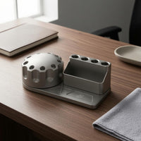 Rotating Screwdriver Rack Shiny Finish Desktop Screwdriver Stand Rectangular Foundation Tool Holder Stand