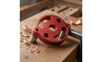 Anodized Aluminum Vertical Drill Hole Positioner Threaded Opening Vertical Drill Guide Lustrous Finish Woodworking Tool Metal Construction