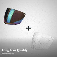 Anti-Fog Electric Motorcycle Helmet Lens Sun Protection Half Helmet Face Visor Windproof Flip up Visor Sturdy