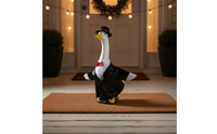 Holiday Themed Goose Wedding Suit Weather-Resistant Goose Statue Suit Outfit Long-Lasting Outdoor Decoration Soft Material for Garden, Yard