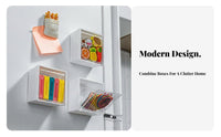 Tool-Free Installation stick-on Storage holder Space Saving Refrigerator Rack Multi-Functional Kitchen Organizer sturdy Construction for Home Organizers, Apartment Dwellers, Office Workers, Laundry Room, Entryway, Classroom