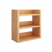 Space-Saving Desktop Bookshelf Simple Design Multi-Tier Desk Hutch Stable Construction Tabletop Rack Easy Assembly for Students, Home Users, Homeowners, Study Room, Bedroom