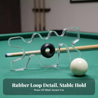 Branched Pool Bridge Head Lightweight Moosehead Cue Rest Transparent Pool Stick Holder