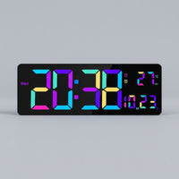 Digital Wall Clock with Temperature Ambient Large Digital Wall Clock Color for Office, Bedroom