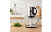 Long-Lasting Food Chopper with Glass Bowl Powerful Electric Food Chopper Countertop Appliance Compact for Home Cooks, Kitchen