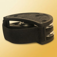 Foot Tambourine with Elastic Strap Hands Foot Percussion with Strap Compact Musical Instrument for Box Drum Percussionists