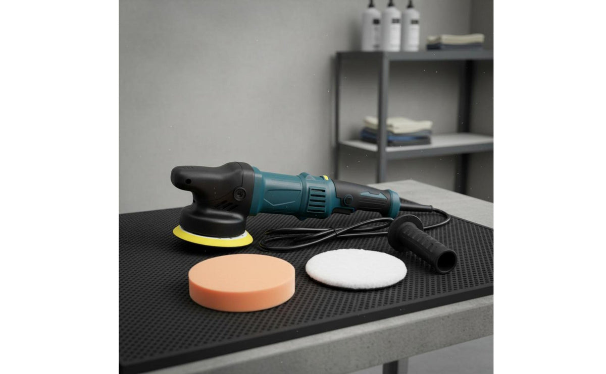 Multi-Function Car Polishing Kit Extended Handle Car Polisher Kit Portable Waxing Polisher Machine Lightweight for Garage, Home Workshop