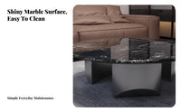 Light Luxury design Round Pedestal Table Modern Design Household Furniture Marble Pattern Top space-saving Size for Apartment Dwellers, Interior Decorators, Homeowners, Living Room, Next to Sofa, Lounge Area, Entryway