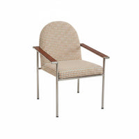 Upholstered Dining Chair Comfortable Upholstered Armchair Supportive Dining Chair for Bedroom