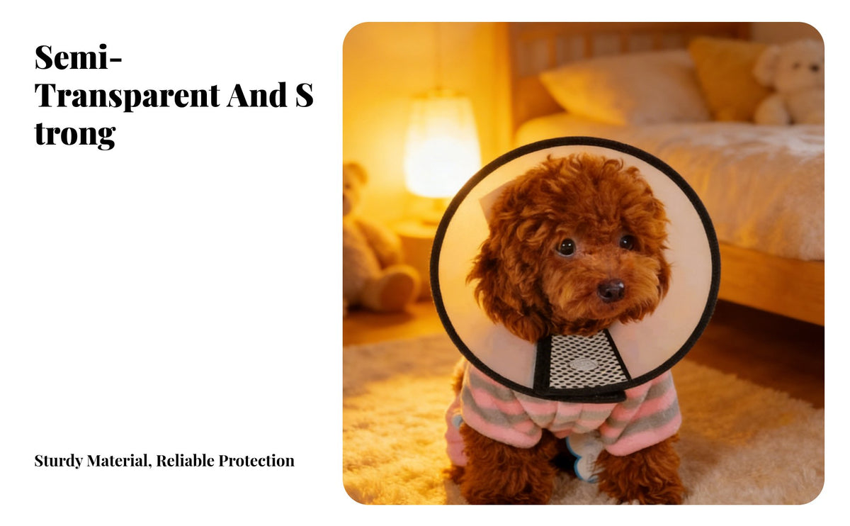 Elizabethan Adjustable Pet Cone Comfortable Anti-Nipping Scratch Cone for Dogs, Cat Owners, Wound Ing, Skin Treatment, Grooming