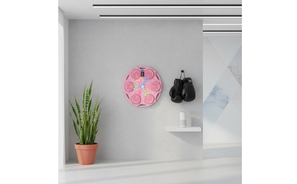Digital Display Music Boxing Machine Easy Installation Electronic Wall Punching Target Stress Relief for Children, Beginners