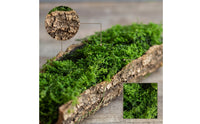 Woodland Decorative Mossy Tree Bark Woodland-Themed Artificial Tree Bark Decor Naturalistic Moss Covered Log Rustic for Terrarium, Photography Setup, Shop Display