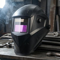 Sensitivity and Delay Settings Auto-Darkening Welding Helmet Rectangular Viewing Window Auto Darkening Welding Helmet Adjustment Dials Face Guard Hard Shell for Bright-Arc Welding Work