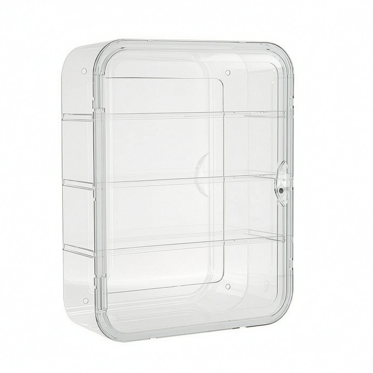 Wall Display Case Transparent Figure Display Case Dustproof Showcase for Collectors