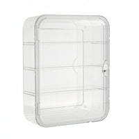 Wall Display Case Transparent Figure Display Case Dustproof Showcase for Collectors