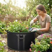 50 Gallon Grow Bag, Breathable Non-Woven Planter for Potato & Vegetable, 75x40cm Floor-Standing Plant Grow Bags