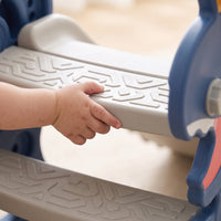4 in 1 Toddler Slide for Kids, Foldable Indoor Outdoor Plastic Slide